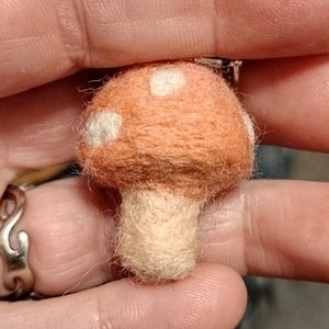Light red Mushroom keychain